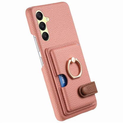 Y2 For Samsung Galaxy A25 5G (Global) (161.0 x 76.5 x 8.3mm) Case Card Slot Kickstand Phone Cover