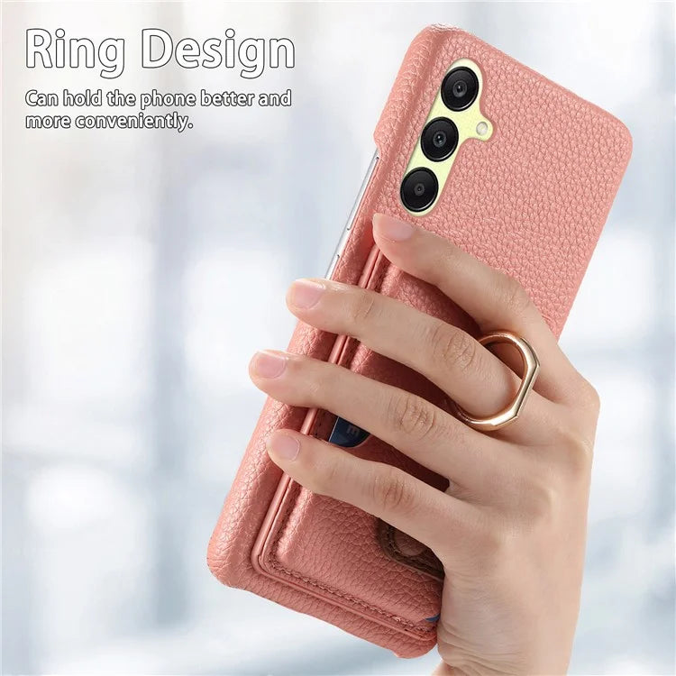Y2 For Samsung Galaxy A25 5G (Global) (161.0 x 76.5 x 8.3mm) Case Card Slot Kickstand Phone Cover