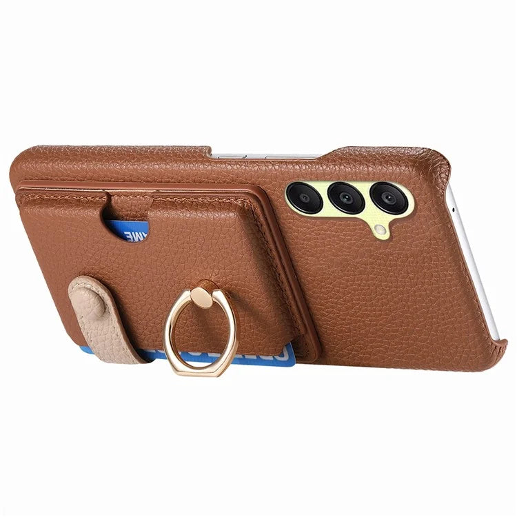 Y2 For Samsung Galaxy A25 5G (Global) (161.0 x 76.5 x 8.3mm) Case Card Slot Kickstand Phone Cover