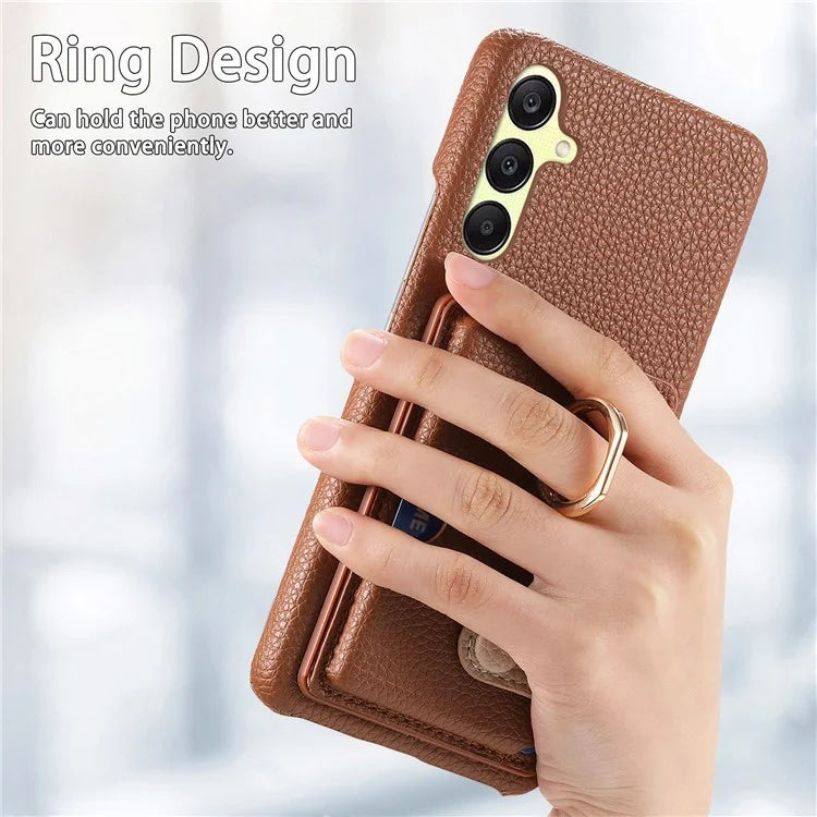 Y2 For Samsung Galaxy A25 5G (Global) (161.0 x 76.5 x 8.3mm) Case Card Slot Kickstand Phone Cover