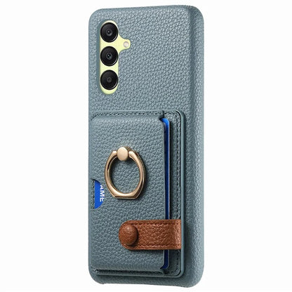Y2 For Samsung Galaxy A25 5G (Global) (161.0 x 76.5 x 8.3mm) Case Card Slot Kickstand Phone Cover