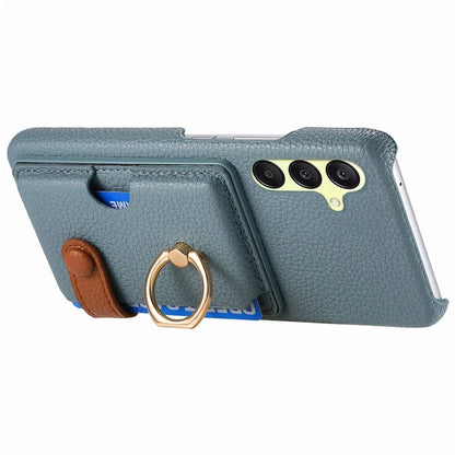 Y2 For Samsung Galaxy A25 5G (Global) (161.0 x 76.5 x 8.3mm) Case Card Slot Kickstand Phone Cover