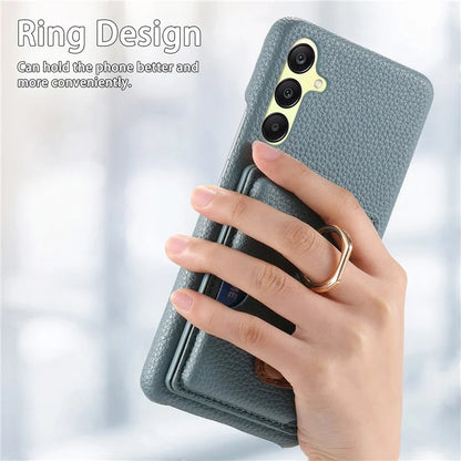 Y2 For Samsung Galaxy A25 5G (Global) (161.0 x 76.5 x 8.3mm) Case Card Slot Kickstand Phone Cover