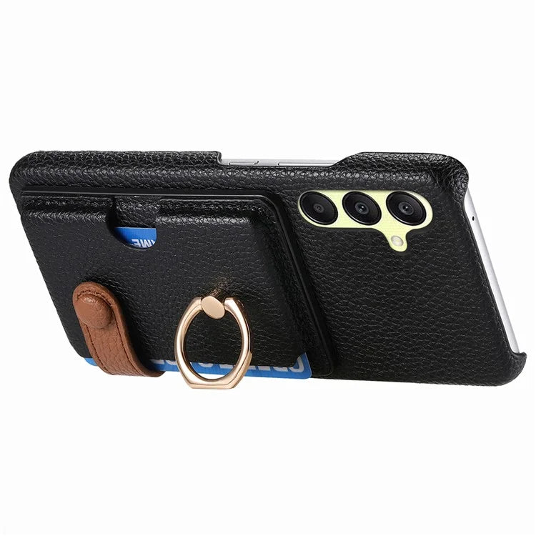 Y2 For Samsung Galaxy A25 5G (Global) (161.0 x 76.5 x 8.3mm) Case Card Slot Kickstand Phone Cover