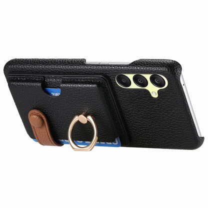 Y2 For Samsung Galaxy A25 5G (Global) (161.0 x 76.5 x 8.3mm) Case Card Slot Kickstand Phone Cover