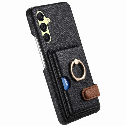 Y2 For Samsung Galaxy A25 5G (Global) (161.0 x 76.5 x 8.3mm) Case Card Slot Kickstand Phone Cover