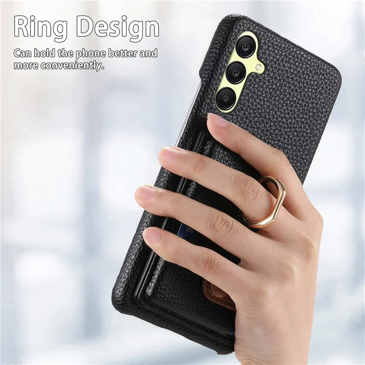Y2 For Samsung Galaxy A25 5G (Global) (161.0 x 76.5 x 8.3mm) Case Card Slot Kickstand Phone Cover