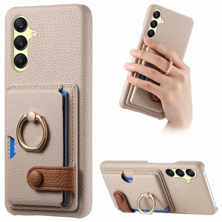 Y2 For Samsung Galaxy A25 5G (Global) (161.0 x 76.5 x 8.3mm) Case Card Slot Kickstand Phone Cover