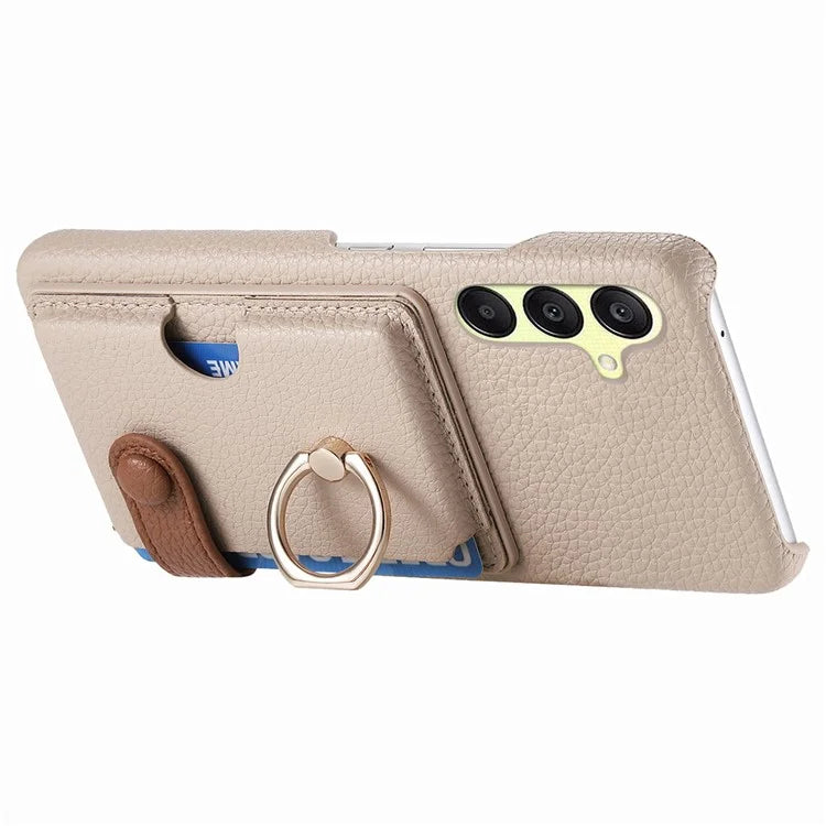 Y2 For Samsung Galaxy A25 5G (Global) (161.0 x 76.5 x 8.3mm) Case Card Slot Kickstand Phone Cover