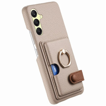Y2 For Samsung Galaxy A25 5G (Global) (161.0 x 76.5 x 8.3mm) Case Card Slot Kickstand Phone Cover
