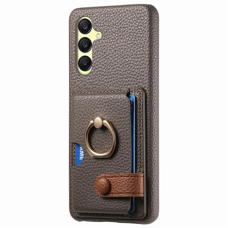 Y2 For Samsung Galaxy A25 5G (Global) (161.0 x 76.5 x 8.3mm) Case Card Slot Kickstand Phone Cover