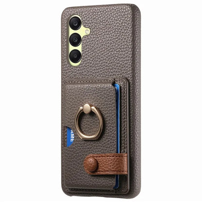 Y2 For Samsung Galaxy A25 5G (Global) (161.0 x 76.5 x 8.3mm) Case Card Slot Kickstand Phone Cover