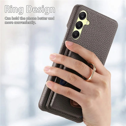 Y2 For Samsung Galaxy A25 5G (Global) (161.0 x 76.5 x 8.3mm) Case Card Slot Kickstand Phone Cover