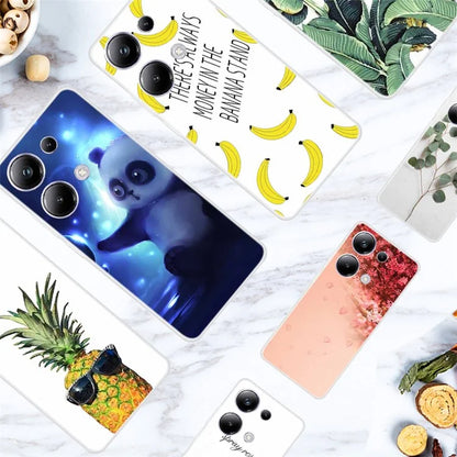 For Xiaomi Redmi Note 13 Pro 4G / Poco M6 Pro 4G TPU Case Pattern Printing Phone Cover and Bird
