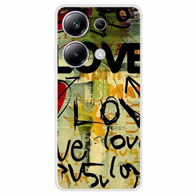 For Xiaomi Redmi Note 13 Pro 4G / Poco M6 Pro 4G Case TPU Pattern Printed Phone Cover