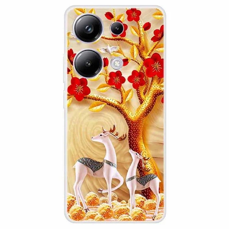 For Xiaomi Redmi Note 13 Pro 4G / Poco M6 Pro 4G Case TPU Pattern Printed Phone Cover
