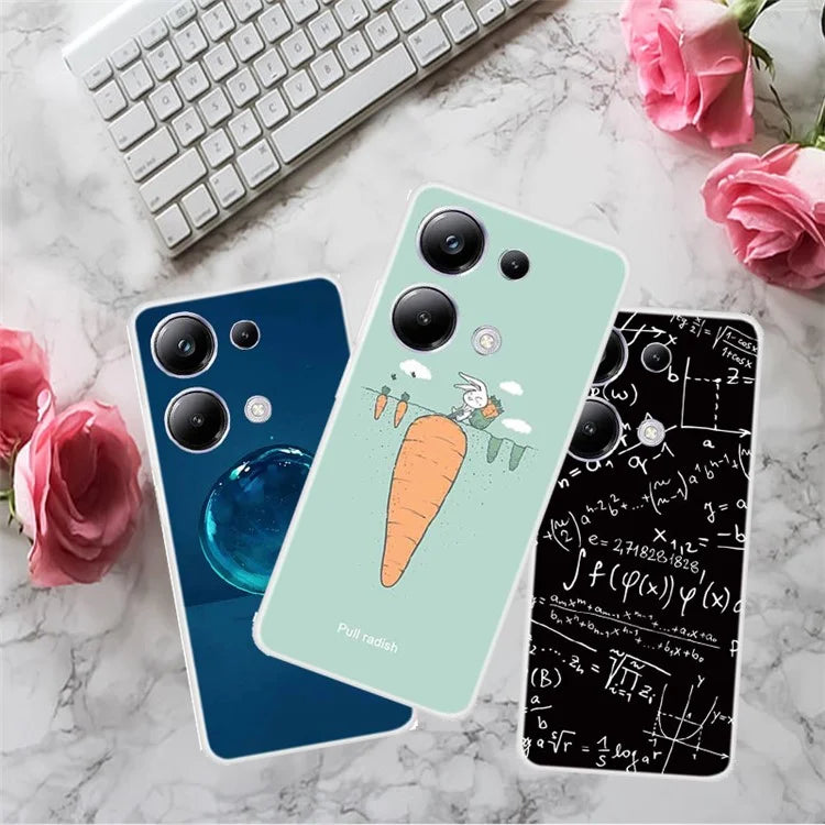 For Xiaomi Redmi Note 13 Pro 4G / Poco M6 Pro 4G Case Pattern Printing Soft TPU Phone Shell