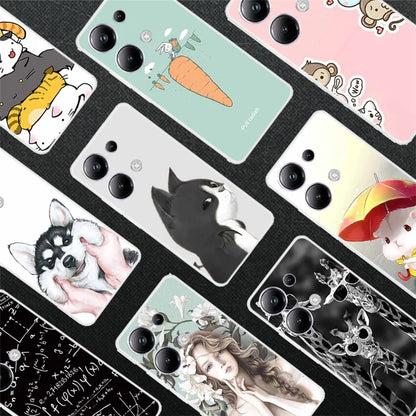 For Xiaomi Redmi Note 13 Pro 4G / Poco M6 Pro 4G Case Pattern Printing Soft TPU Phone Shell