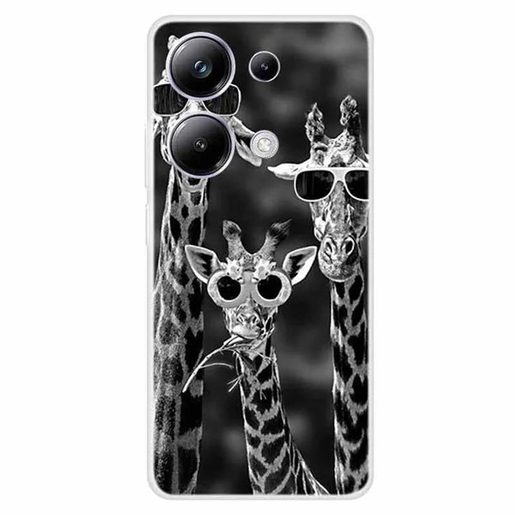 For Xiaomi Redmi Note 13 Pro 4G / Poco M6 Pro 4G Case Pattern Printing Soft TPU Phone Shell
