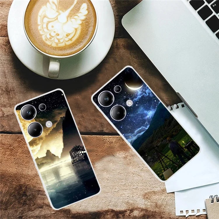 For Xiaomi Redmi Note 13 Pro 4G / Poco M6 Pro 4G Case Pattern Printing Soft TPU Phone Shell - Printing Back Cover