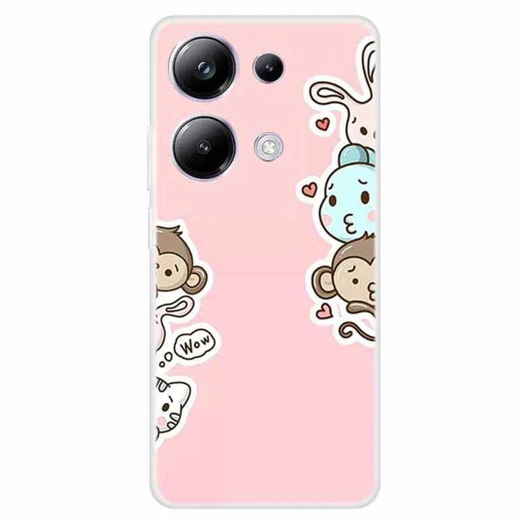 For Xiaomi Redmi Note 13 Pro 4G / Poco M6 Pro 4G Case Pattern Printing Soft TPU Phone Shell