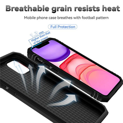 For iPhone 11 Case PC+TPU Kickstand Armour Phone Cover with Camera Slide Guard