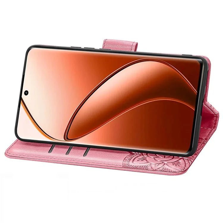 For Realme 12 Pro 5G / 12 Pro+ 5G Wallet Case Butterfly Pattern Leather Stand Phone Cover