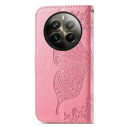 For Realme 12 Pro 5G / 12 Pro+ 5G Wallet Case Butterfly Pattern Leather Stand Phone Cover