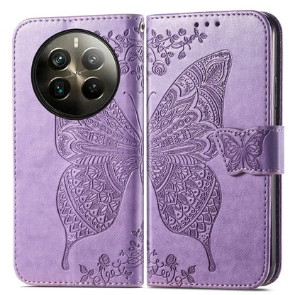 For Realme 12 Pro 5G / 12 Pro+ 5G Wallet Case Butterfly Pattern Leather Stand Phone Cover