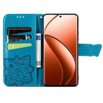 For Realme 12 Pro 5G / 12 Pro+ 5G Wallet Case Butterfly Pattern Leather Stand Phone Cover
