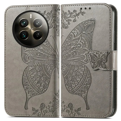 For Realme 12 Pro 5G / 12 Pro+ 5G Wallet Case Butterfly Pattern Leather Stand Phone Cover
