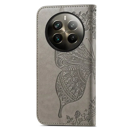 For Realme 12 Pro 5G / 12 Pro+ 5G Wallet Case Butterfly Pattern Leather Stand Phone Cover