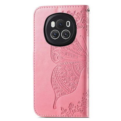 For Honor Magic6 5G Case Stand Design Imprinted Butterfly Cell Phone Cover