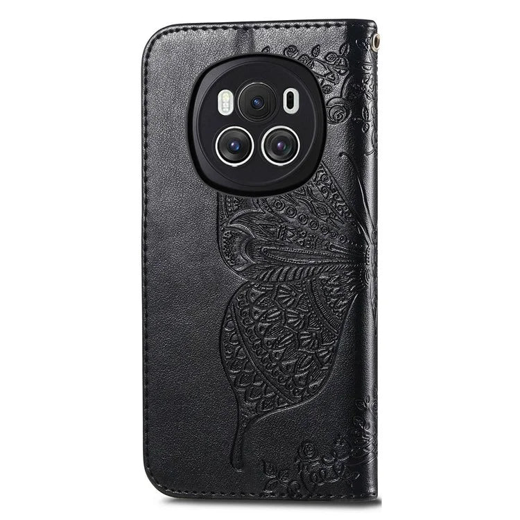 For Honor Magic6 5G Case Stand Design Imprinted Butterfly Cell Phone Cover