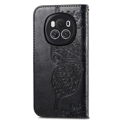 For Honor Magic6 5G Case Stand Design Imprinted Butterfly Cell Phone Cover