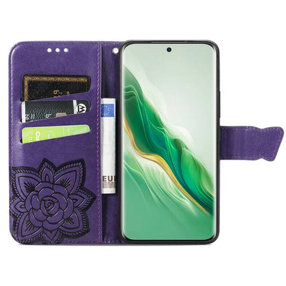 For Honor Magic6 5G Case Stand Design Imprinted Butterfly Cell Phone Cover
