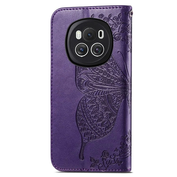 For Honor Magic6 5G Case Stand Design Imprinted Butterfly Cell Phone Cover