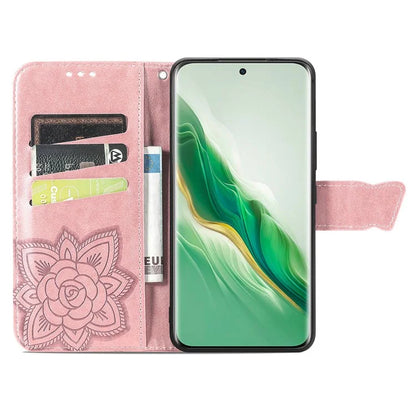 For Honor Magic6 5G Case Stand Design Imprinted Butterfly Cell Phone Cover