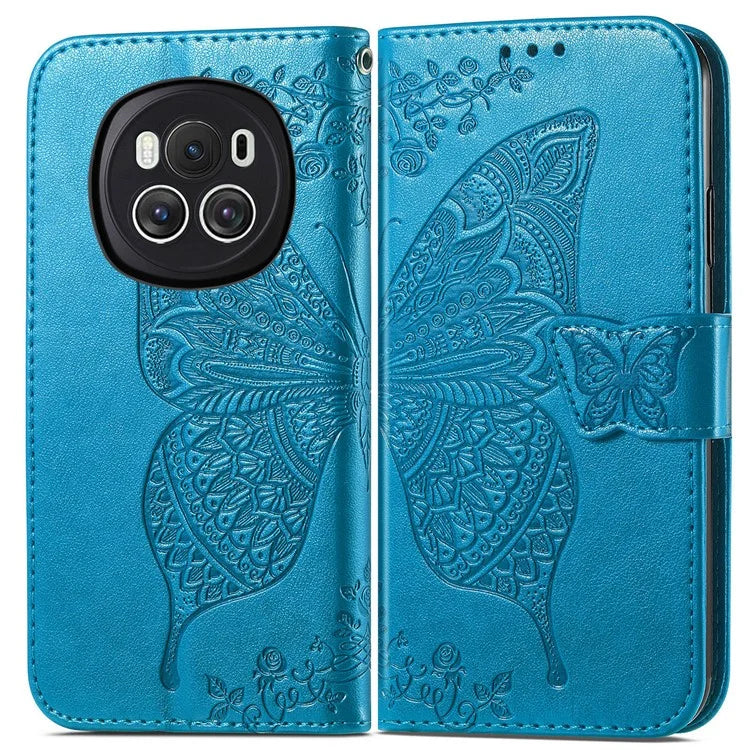 For Honor Magic6 5G Case Stand Design Imprinted Butterfly Cell Phone Cover