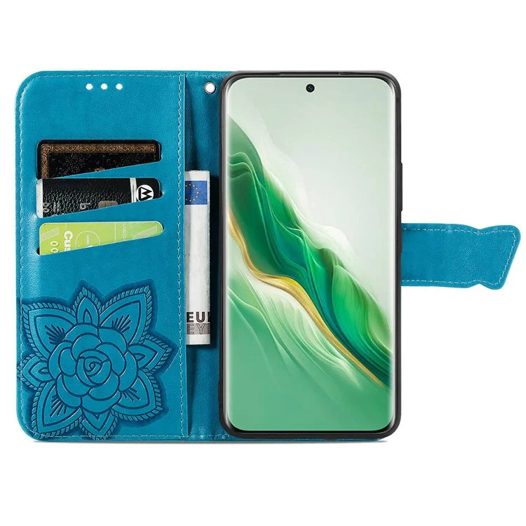 For Honor Magic6 5G Case Stand Design Imprinted Butterfly Cell Phone Cover