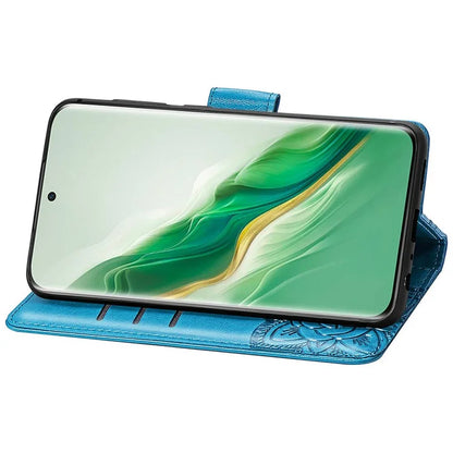 For Honor Magic6 5G Case Stand Design Imprinted Butterfly Cell Phone Cover