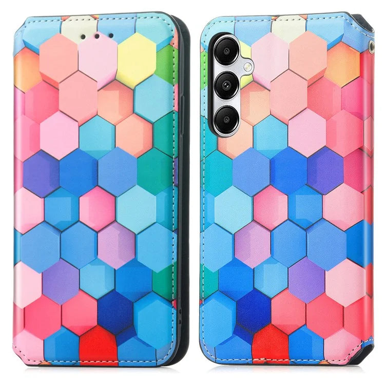 CASENEO 001 Series for Samsung Galaxy A35 5G Case RFID Blocking Wallet Leather Cover