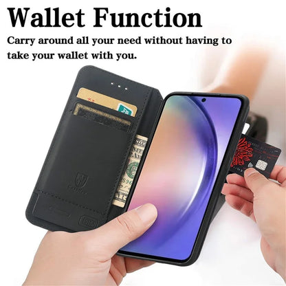 CASENEO 001 Series for Samsung Galaxy A55 5G Case RFID Blocking Protection Pattern Printing Phone Shell