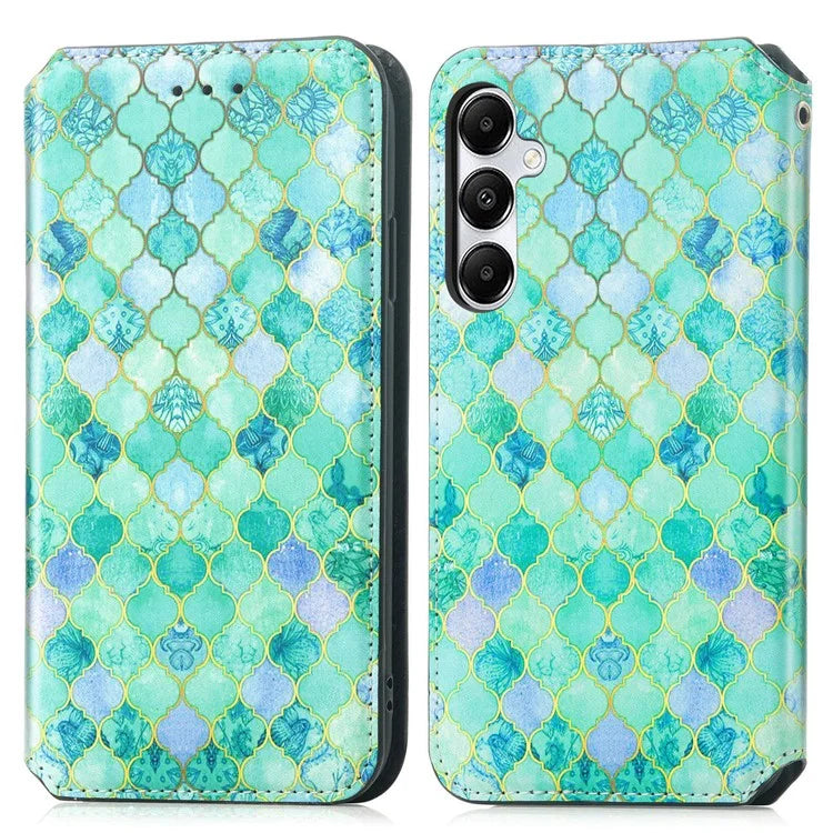 CASENEO 001 Series for Samsung Galaxy A55 5G Case RFID Blocking Protection Pattern Printing Phone Shell