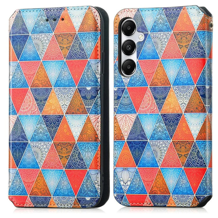 CASENEO 001 Series for Samsung Galaxy A55 5G Case RFID Blocking Protection Pattern Printing Phone Shell  /  Mandala