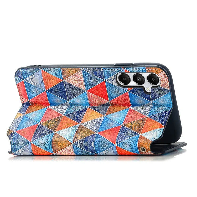 CASENEO 001 Series for Samsung Galaxy A55 5G Case RFID Blocking Protection Pattern Printing Phone Shell  /  Mandala