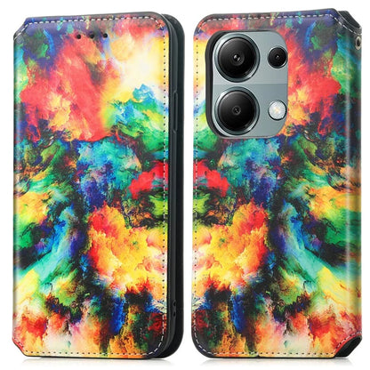 CASENEO 001 Series for Xiaomi Redmi Note 13 Pro 4G / Poco M6 Pro 4G Wallet Case Pattern Leather Cover