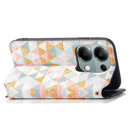 CASENEO 001 Series for Xiaomi Redmi Note 13 Pro 4G / Poco M6 Pro 4G Wallet Case Pattern Leather Cover