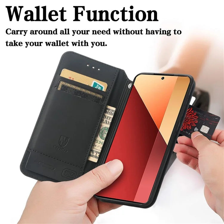 CASENEO 001 Series for Xiaomi Redmi Note 13 Pro 4G / Poco M6 Pro 4G Wallet Case Pattern Leather Cover / Mandala