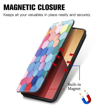 CASENEO 001 Series for Xiaomi Redmi Note 13 Pro 4G / Poco M6 Pro 4G Wallet Case Pattern Leather Cover / Mandala